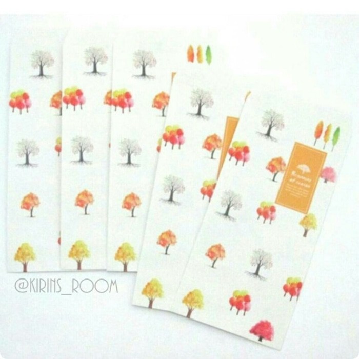 

Amplop Persegi Panjang Buka Atas / Envelope Seri Motif Season (D)