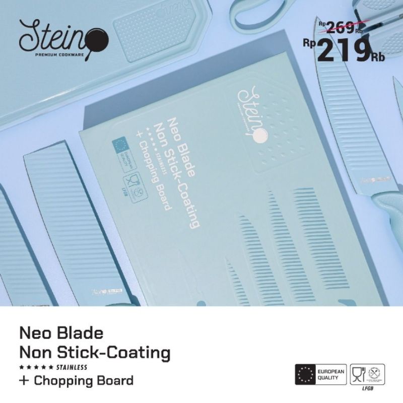 PROMO STEINCOOKWARE NEO BLADE 6 IN 1 FREE PAKING BUBLE+ DOBEL KARTON