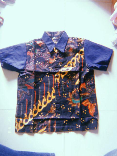 Cuci Gudang Sale Promo Batik Anak / Hem Anak Pendek / Kemeja Anak Laki Laki Usia 2-8 Tahun Termurah