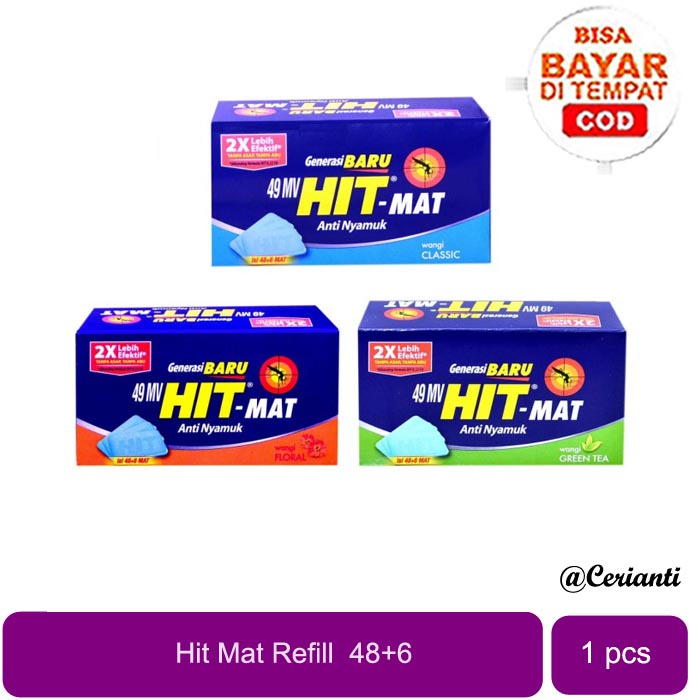 [48+6 MAT REFILL] Hit Mat Isi Ulang 48+6s Electric | Isi Ulang Anti Nyamuk Elektrik | Obat Anti Nyamuk_Cerianti