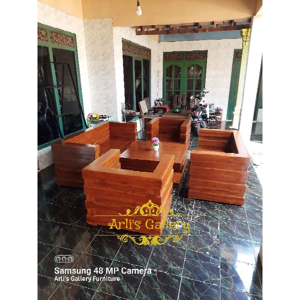 kursi tamu bok 3211 meja kayu jati
