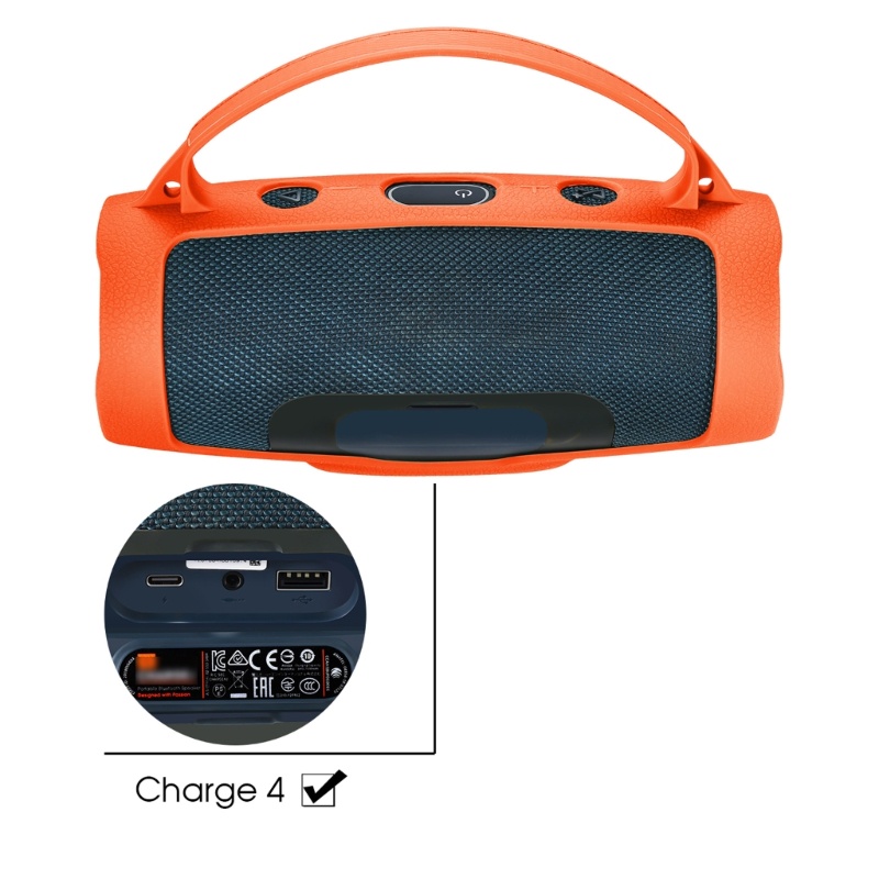 Cre Kulit Pelindung Lembut Tahan Air Untuk Jblcharge4 Jblessential2 BluetoothSpeakers Travel Carry for Case with Keych