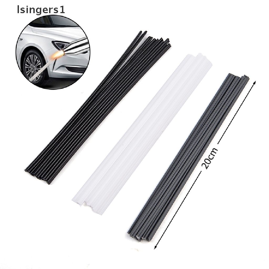 (lsingers1) 10pcs / Set Tongkat Las Bahan Plastik PP / PVC / PE 20cm Untuk Reparasi Bumper