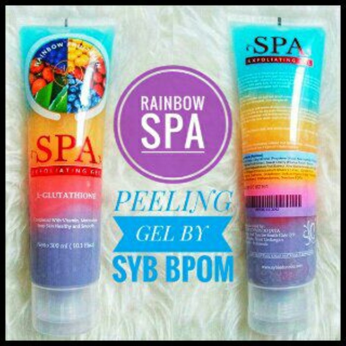 Body Spa Rainbow Fruitamin SYB 300ml SYB Bodyspa BPOM Penghilang Daki Rainbow Body Spa Fruitamin SYB