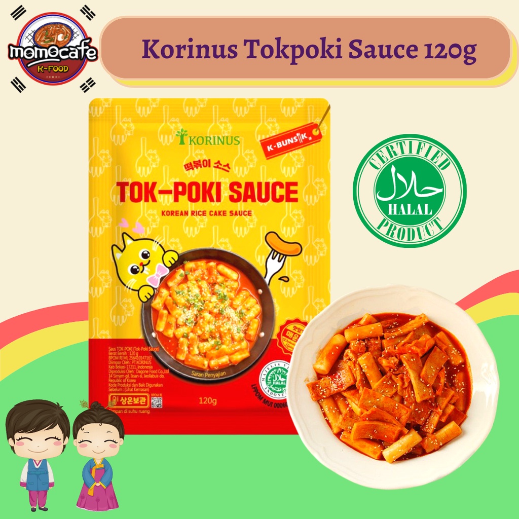 

Korinus Tokpoki Sauce 120g - Saus Tteokbokki Made In Korea Halal MUI