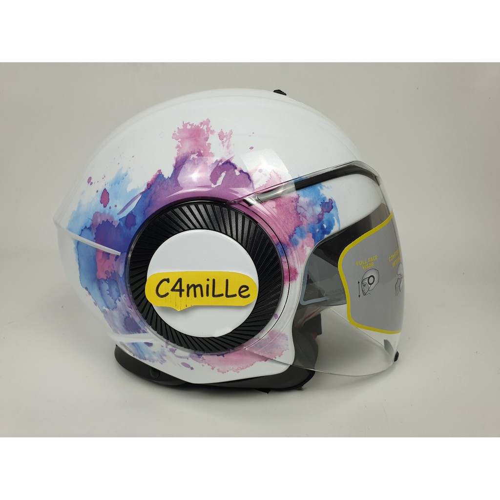 HELM AGV ORBYT MAYFAIR TOP DD RING DOUBLE VISOR HALF FACE