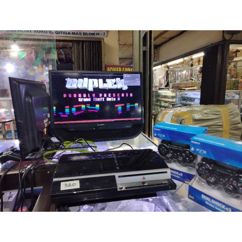 PS3 FAT SERI L EX JAPAN CFW 4.85 PRO HDD 500GB TERBAIK BONUS FULLGAME KELENGKAPAN BARU