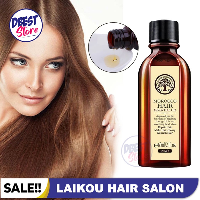 Laikou Morocco Hair Essential Vitamin Conditioner Rambut Memperbaiki Rambut Kering Kusam &amp; Bercabang