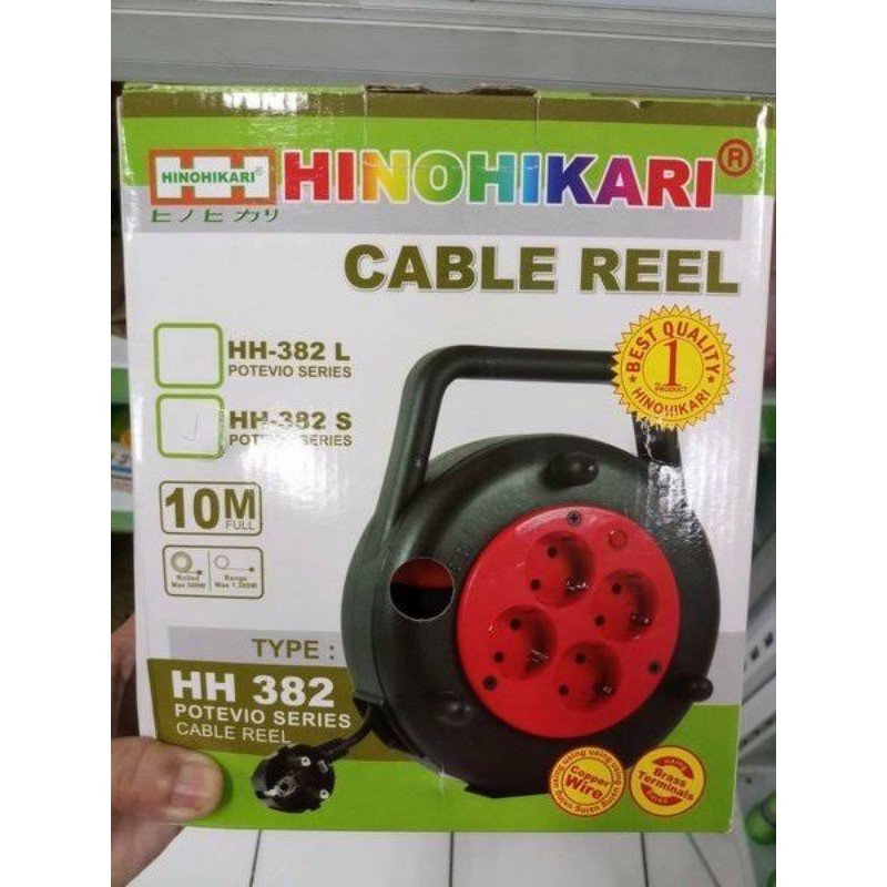 Kabel Roll / Kabel Box Hinohikari 10 Meter + Saklar Lampu