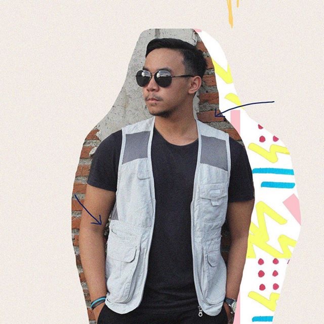 THRIFT SHOP 90s | GREY FISHING VEST / ROMPI JARING