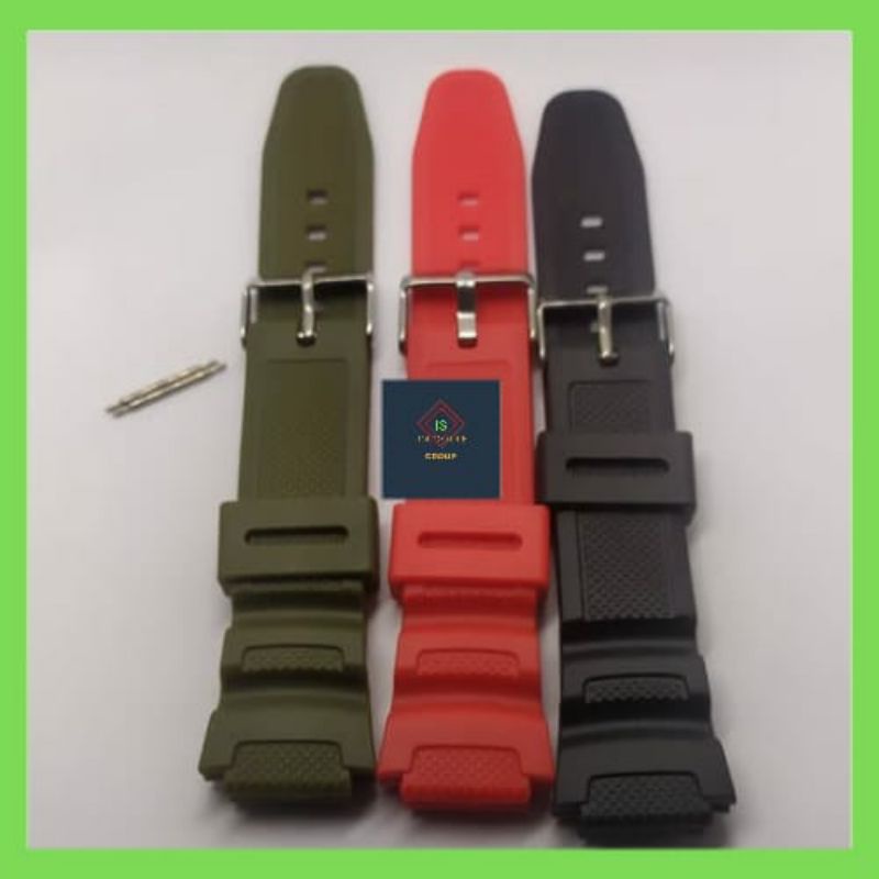 Strap tali karet rubber jam tangan Casio AE1000 GS1002 DG3060T SKMEI 1454