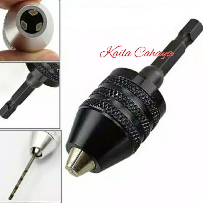 Adaptor Kepala Bor 1/4 Mini Drill Chuck keyless Kepala Bor mini