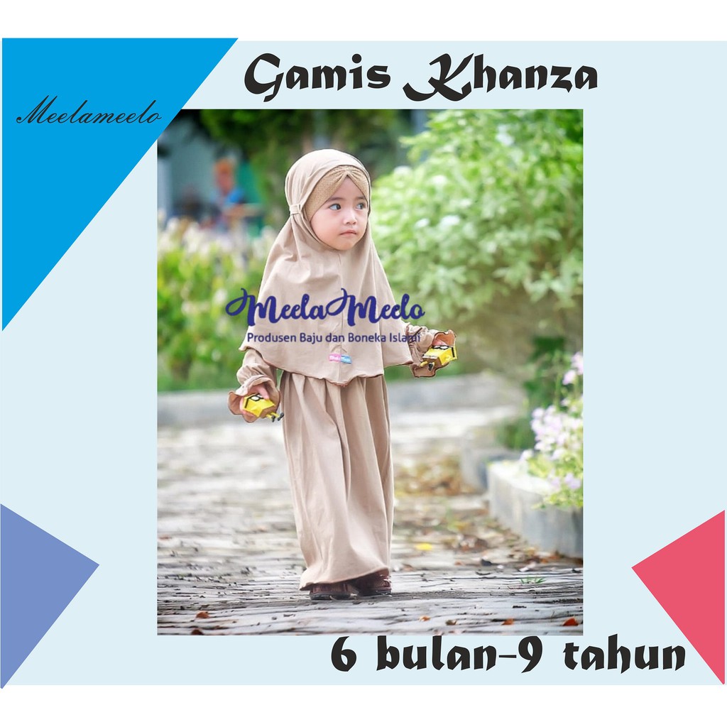 PROMO!! Gamis anak realpict Gamis khanza Baju anak perempuan gamis adem