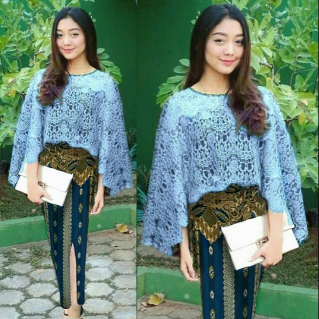 Setelan vania biru (A)