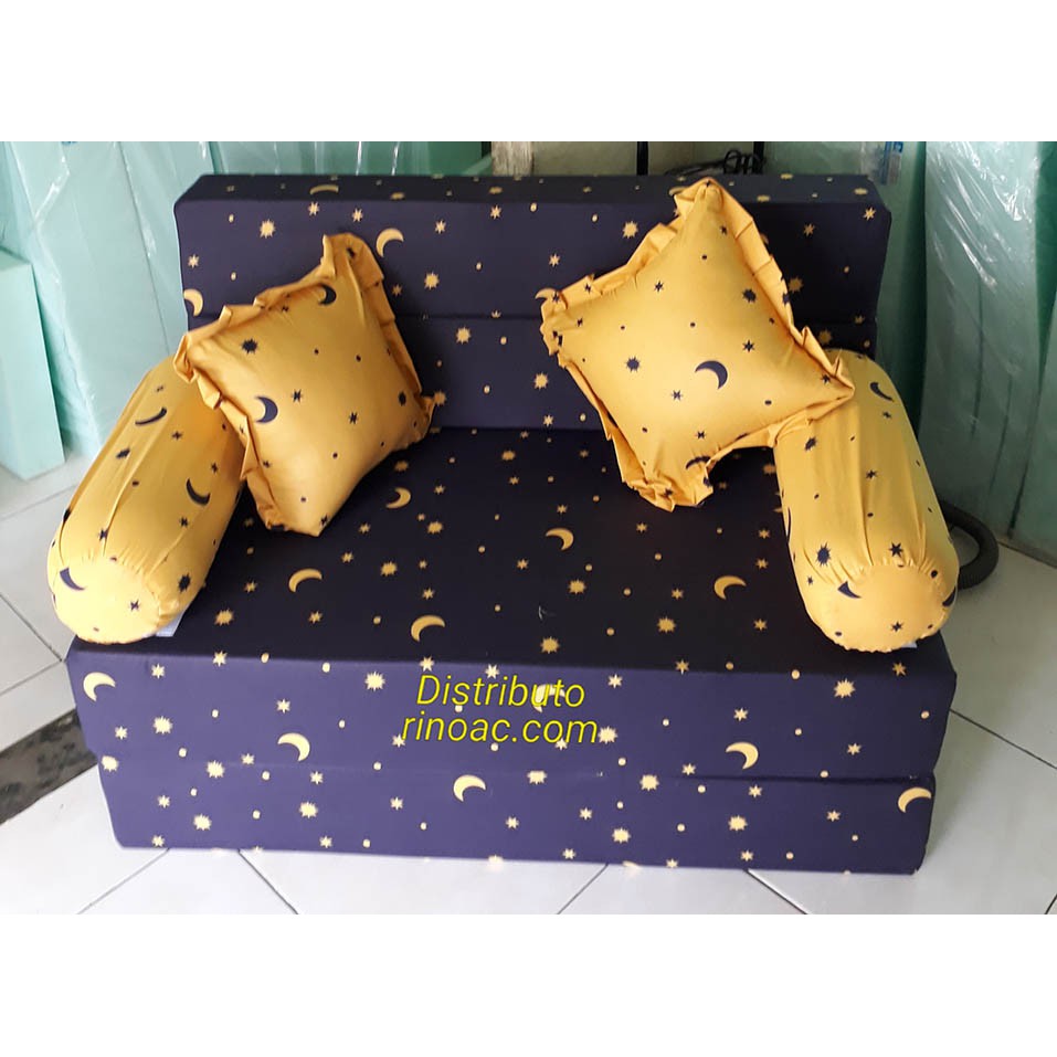 Sofa Bed Inoac Asli Motif Star Moon