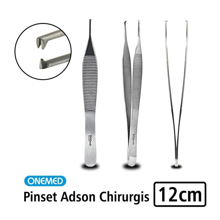 Pinset Adson Chirurgis 12 Cm Stainless Steel Onemed OJ2