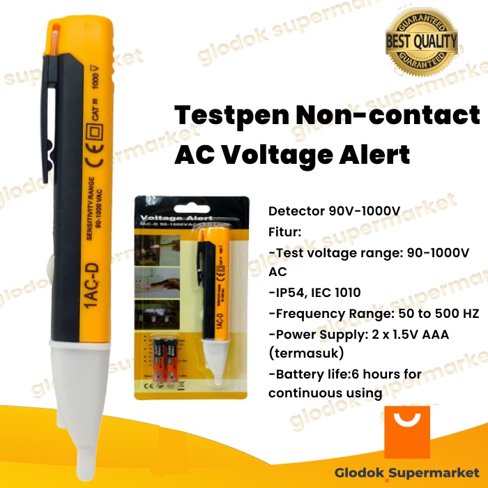 Testpen Bunyi Voltage Alert Detektor Alat Deteksi Kabel Putus