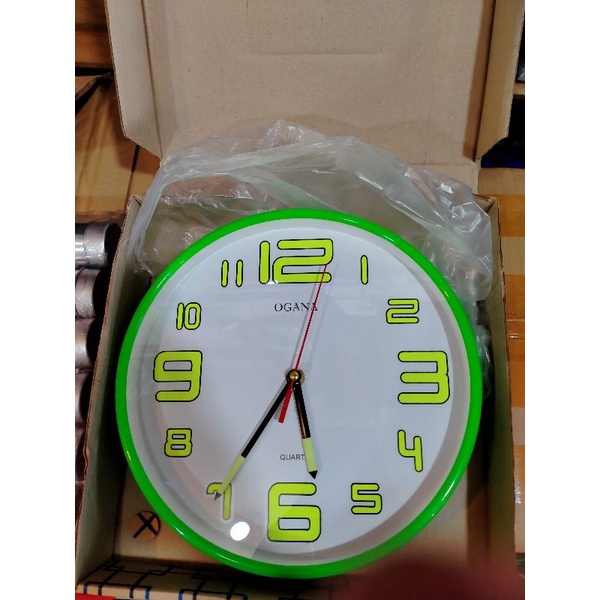 jam dinding ogana polos warna