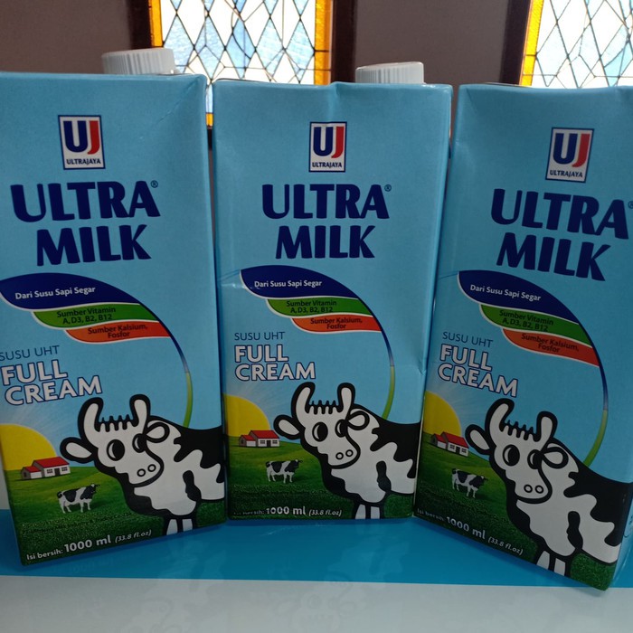 Jual Susu Uht Ultramilk Ultra Milk 1000ml 1liter Putih Full Cream Plain Shopee Indonesia 6577