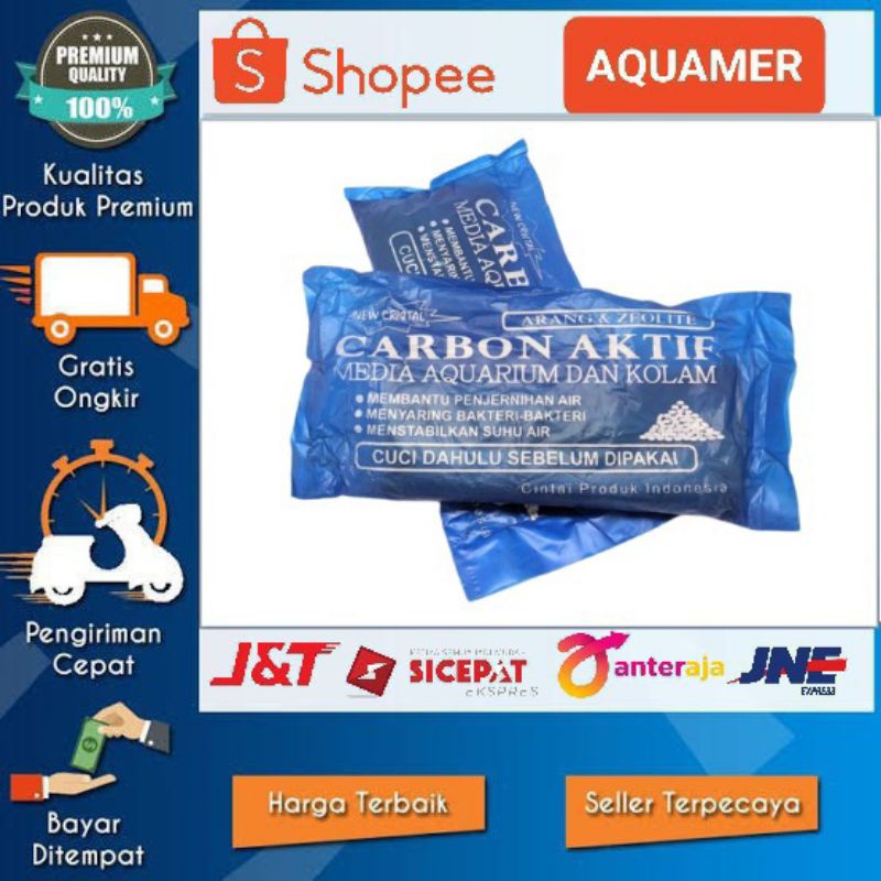 Karbon aktif penjernih air akuarium || karbon aktif media filter aquarium