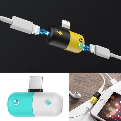 Kapsule Splitter Audio for iP 2in1 Dual Lightning - Capsule Adapter Headphone