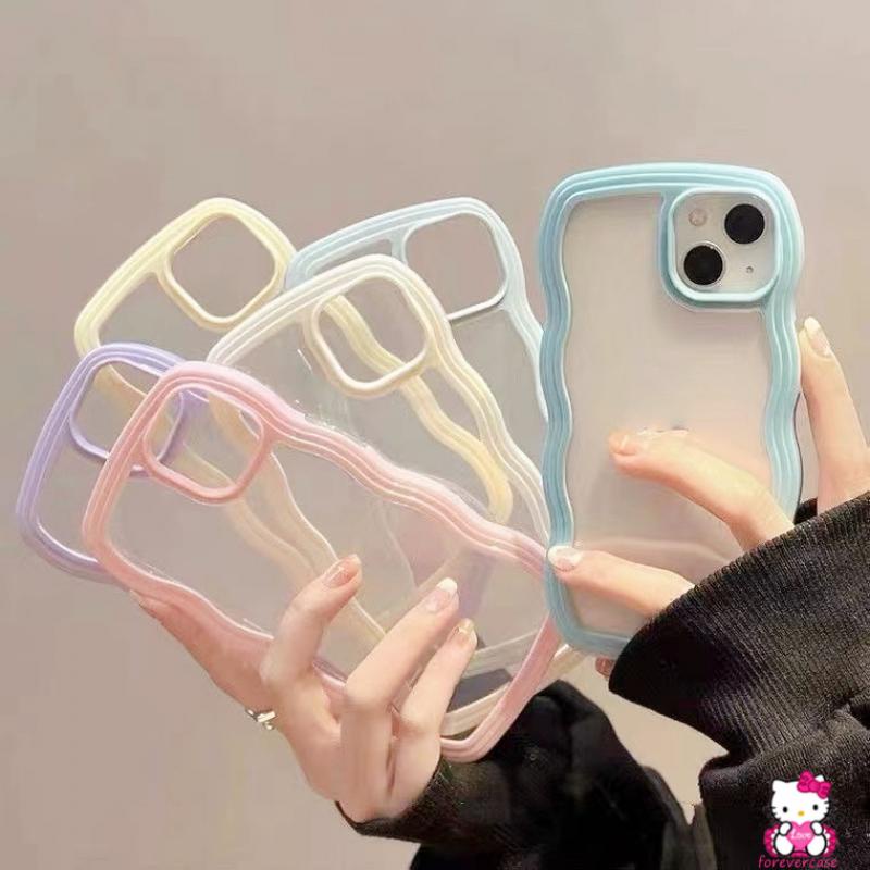 Soft Case Transparan Warna Macaron Untuk iPhone 11 XR 6 6S 7 8 Plus 12 13 Pro Max 7Plus 8Plus X XS Max 14 Pro Max 11Pro Max