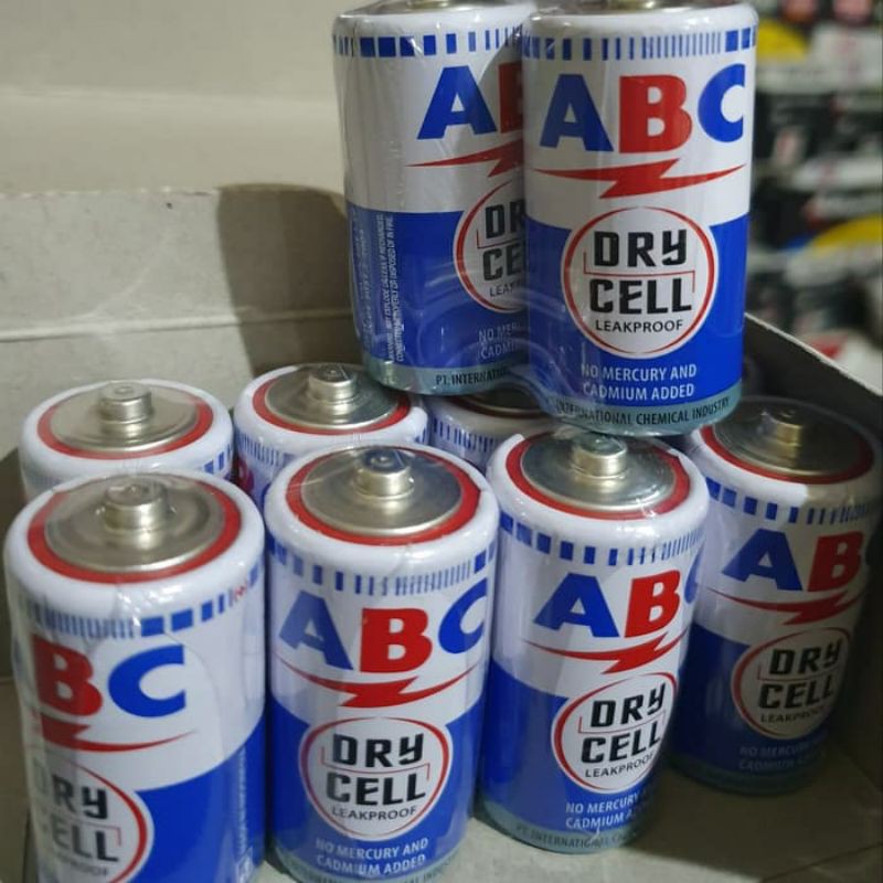 (ABC BIRU) BATERAI / BATTERY / BATTERAI ABC BIRU TYPE C / TYPE D PROMO SPESIAL CUCI GUDANG