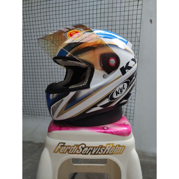 Kyt C4tech Race Helmet Fiber Composite Dual Tone Visor race helmet termurah
