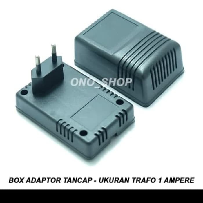 New box adaptor tancap 1a ukuran trafo 1 ampere buble per box