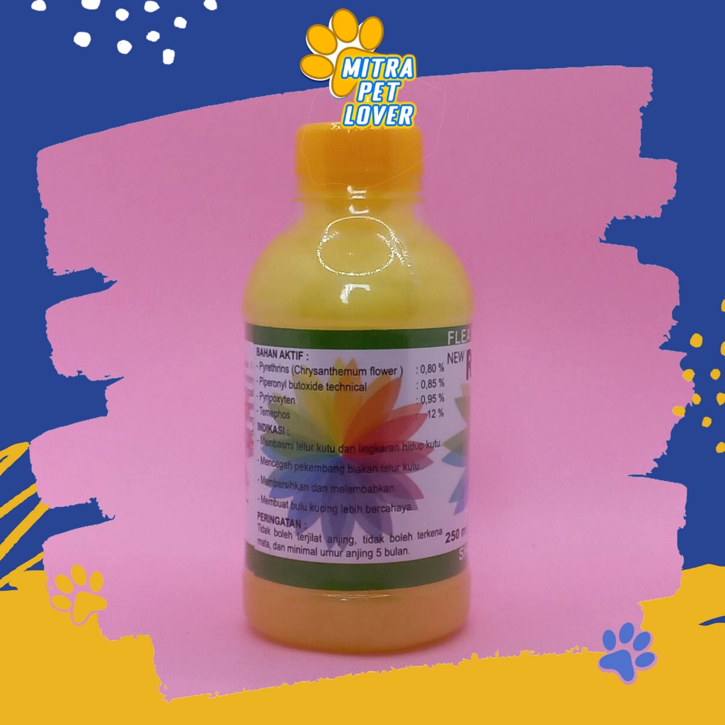 SHAMPO ANTI KUTU ANJING - RAINBOW ANJING 250 ML SHAMPOO ORGANIK ORIGINAL - AROMA BUNGA KRISAN MENGHALUSKAN MELEMBUTKAN BULU DOG PUPPIES HARUM MURAH PET ANIMAL HEALTHCARE AND VETERINARY TAMASINDO OBAT DAN VITAMIN HEWAN BINATANG PELIHARAAN MITRAPETLOVER