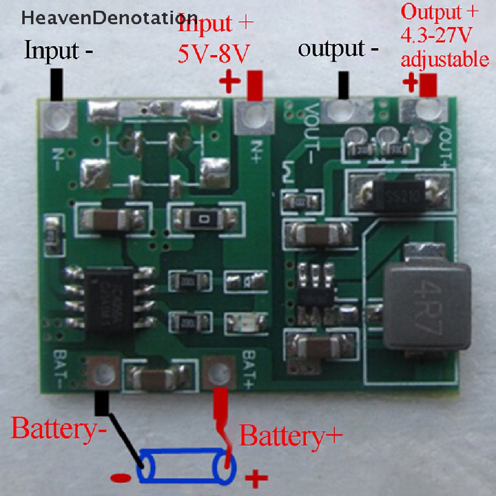 Modul Step Up Charger Baterai Lithium Lipo 18650 3.7v 4.2v Ke 5v 9v 12v 24v