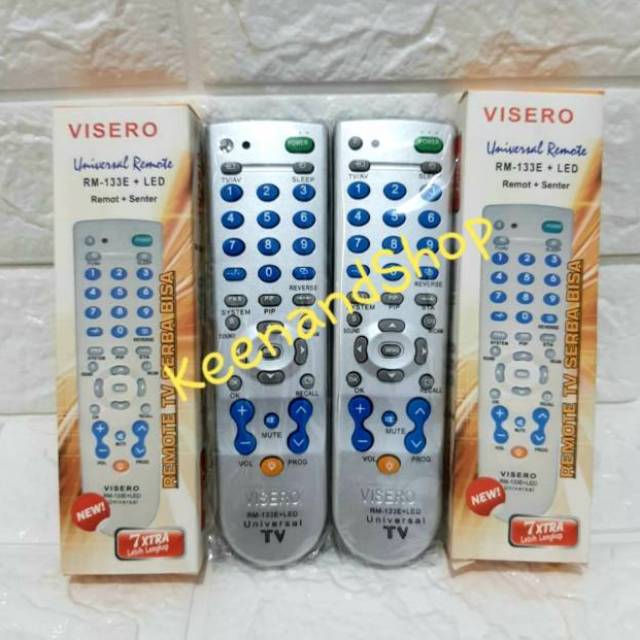 (GRATIS BoubleWarp) Remote TV Universal RM-133E+Senter, tabung, flat, LCD dan LED