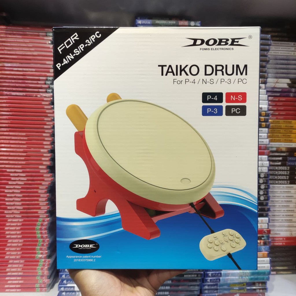 Taiko Drum PS4 Switch PS3 PC Windows 4 in 1 Dobe TP4-0409