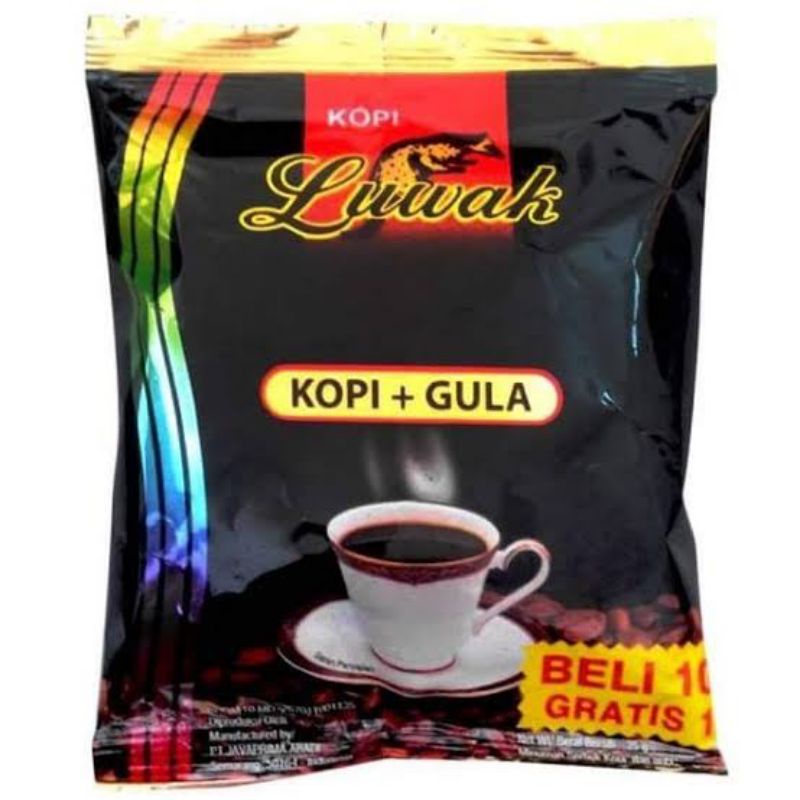 

Kopi Luwak Kopi + Gula 10 + 10 x 25g