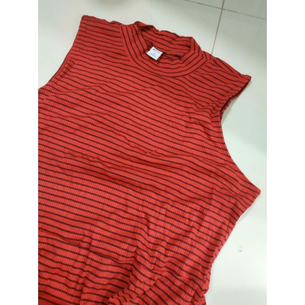 Old ny mock neck ribbed swing dress