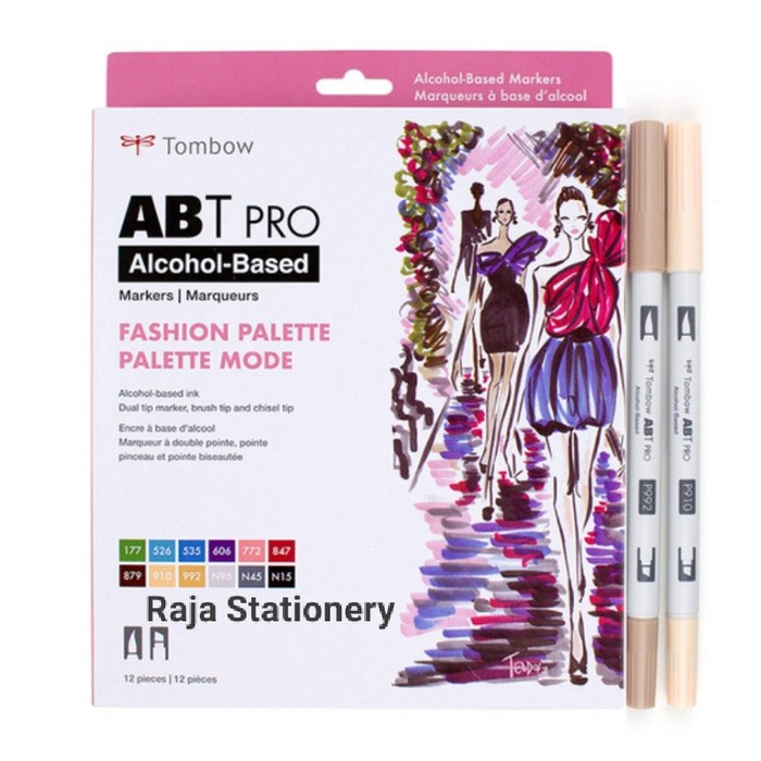 

TOMBOW ABT PRO FASHION PALETTE DUAL BRUSH PEN SET / SPIDOL WARNA