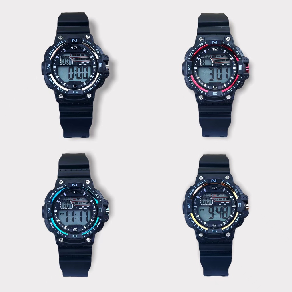 COD✅ Jam Tangan Pria Wanita Digital Sprot Rubber LED Quartz Watch Fashion Harga Grosir   S1226