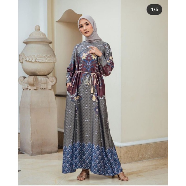 READY, giyanara dress Geulis Burgundy