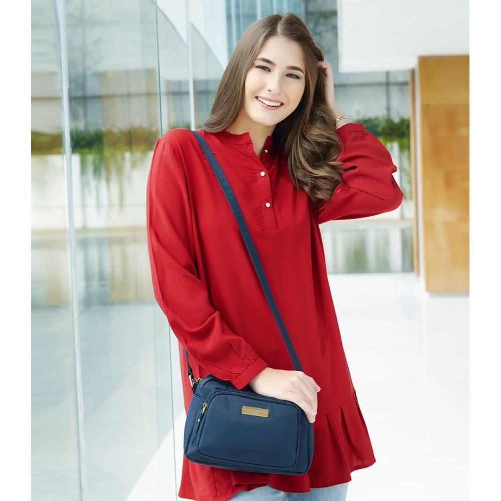 Hand Bag Promo Tas Wanita Santai Anyam Webe Real Pict terbaru Warna Merah Re tas wanita terhits E8O5