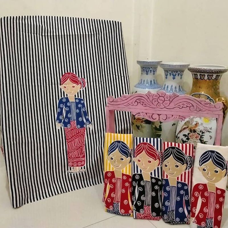 kain batik solo motif simbok jowo kombinasi garis garis