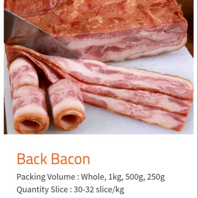 

Babi pork back bacon AROMA bali (1kg)