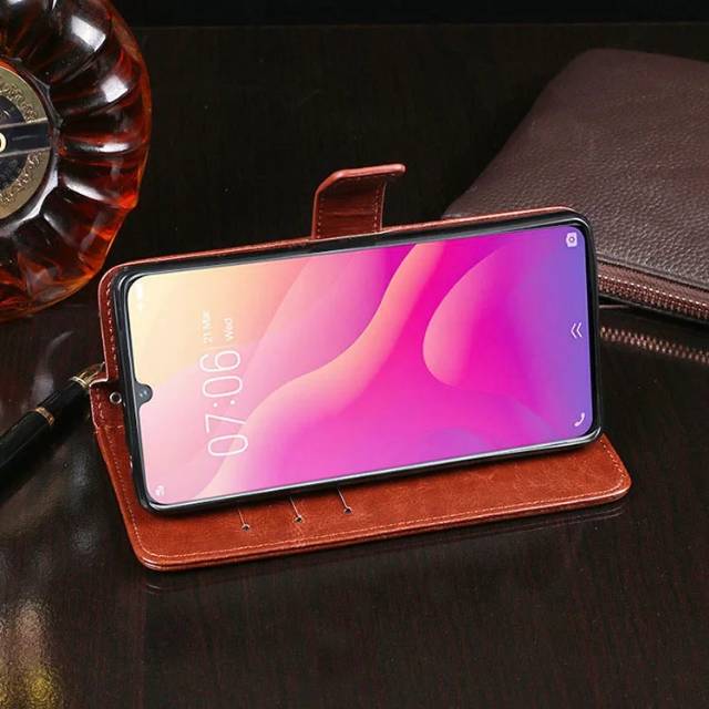 Flip Case Leather Vivo Y91 Y93 Y95 Flip Cover Casing Kulit Vivo Y91 Y95