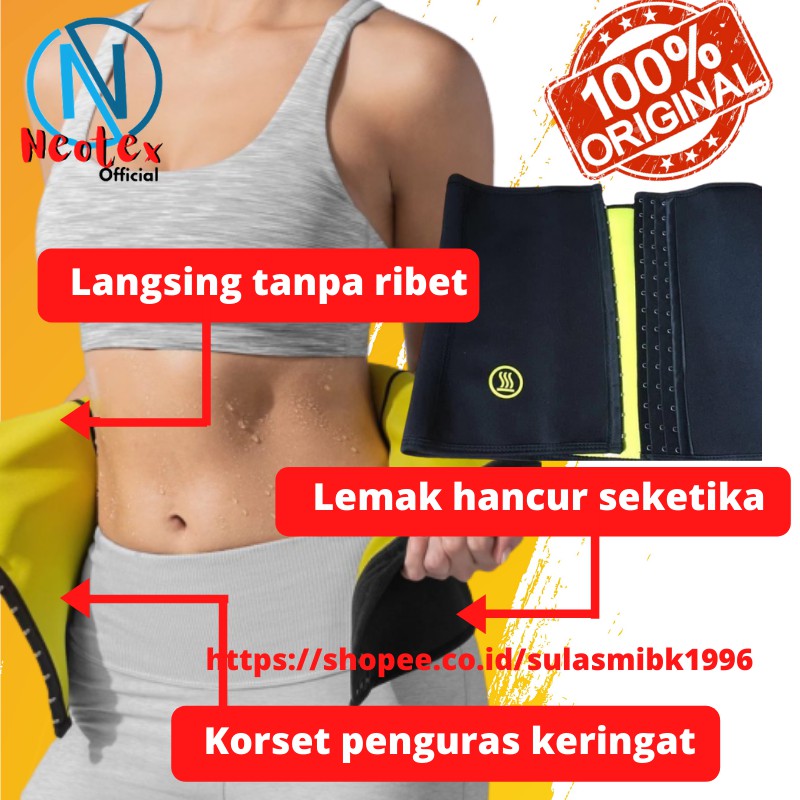 Korset Neotex Alat Pembakar Lemak Wanita Korset Perut Corset Pelangsing Penghancur Lemak