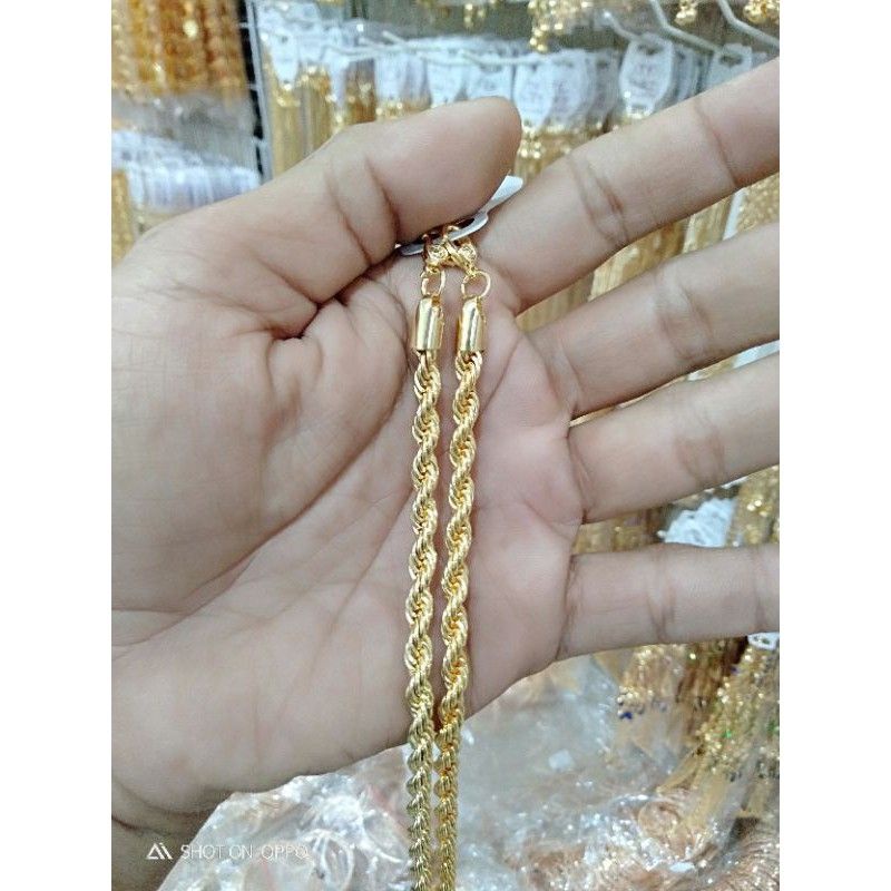 gelang dewasa bermotif tambang 24 k