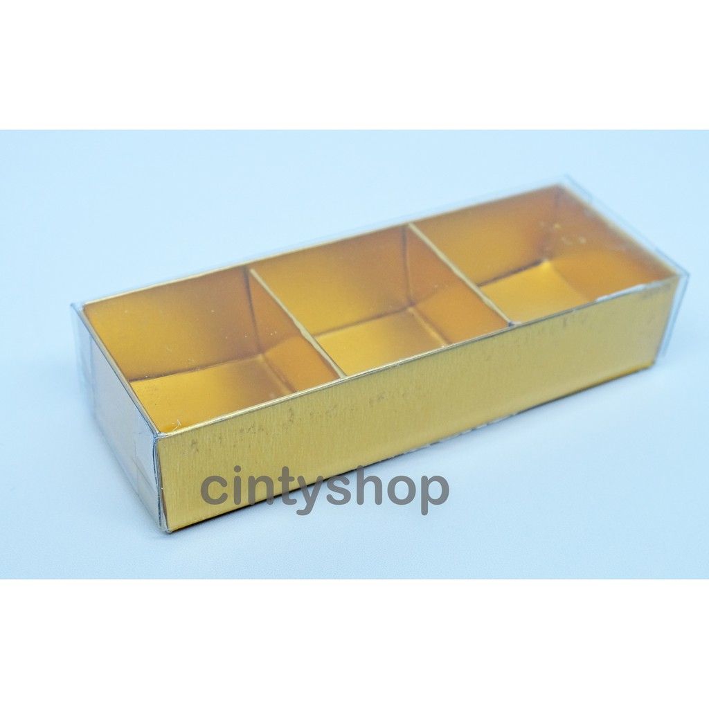 Box Mika Sekat Emas / Box Praline / Box Coklat Sekat