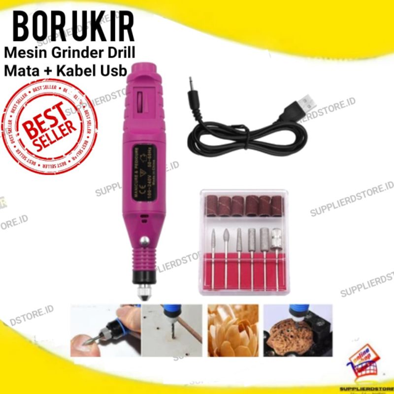 Mesin Mini Grinder Grafir Bor Potong Gerinda Ukir USB
