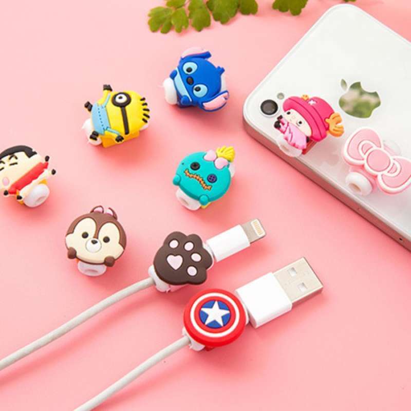 IPhone Cable Saver/ Cable Protector/Lightning Saver/ Pelindung Ujung Kabel - Karakter [import]