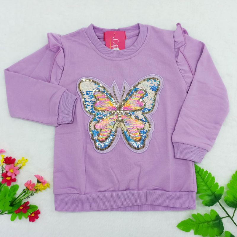 [Ss-3003] Pakaian Anak Perempuan Size 2-5tahun, Sweater Anak, Baju Anak Lengan Panjang, Mantel Anak