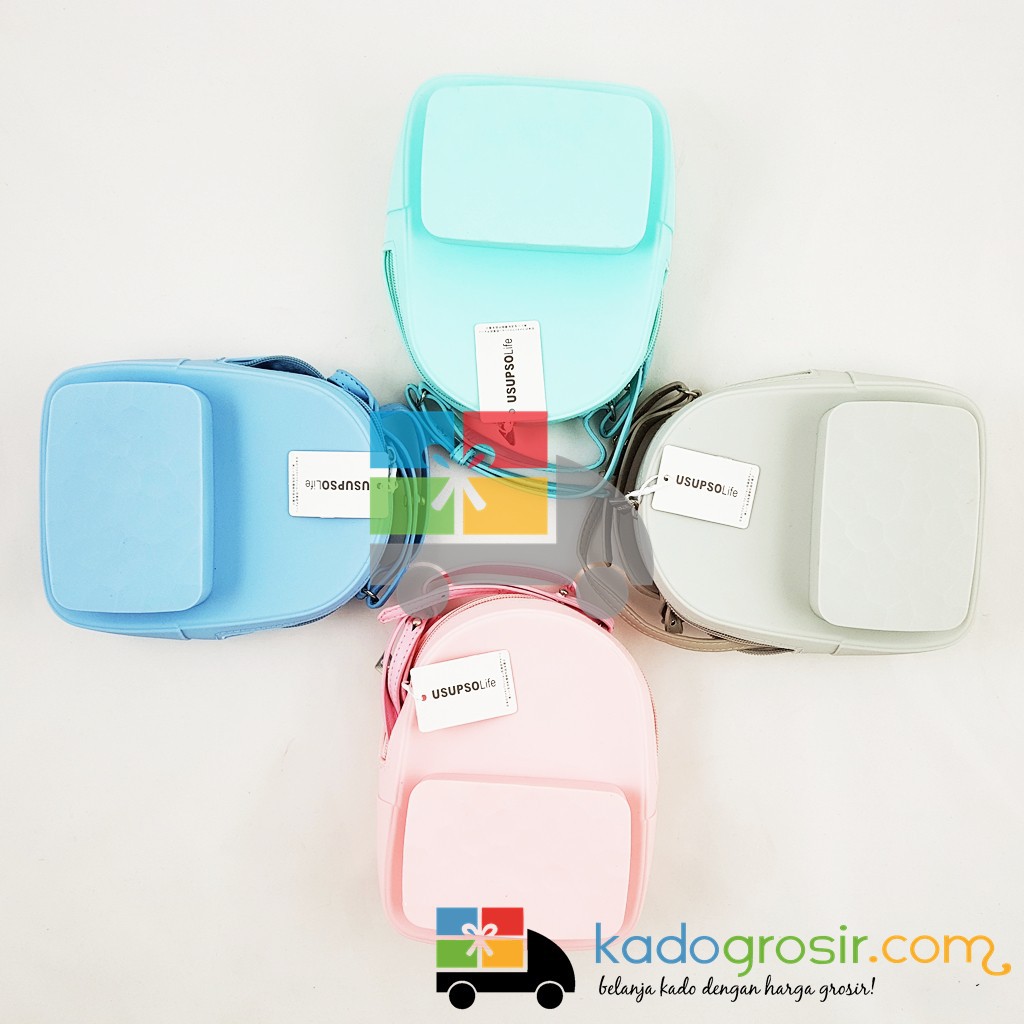 Terlaris Tas Selempang Wanita / The Water Cube Silicone Daypack Bag (Jelly Bag) Miniso & Usupso