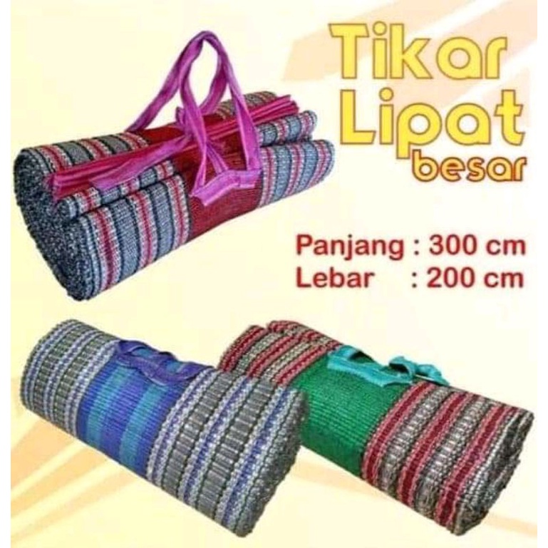 tikar tenun lipat  2×3 meter